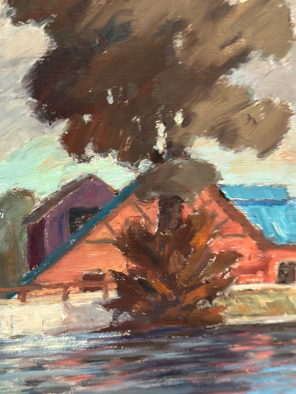 “Coastal Village” by Helge Andersson