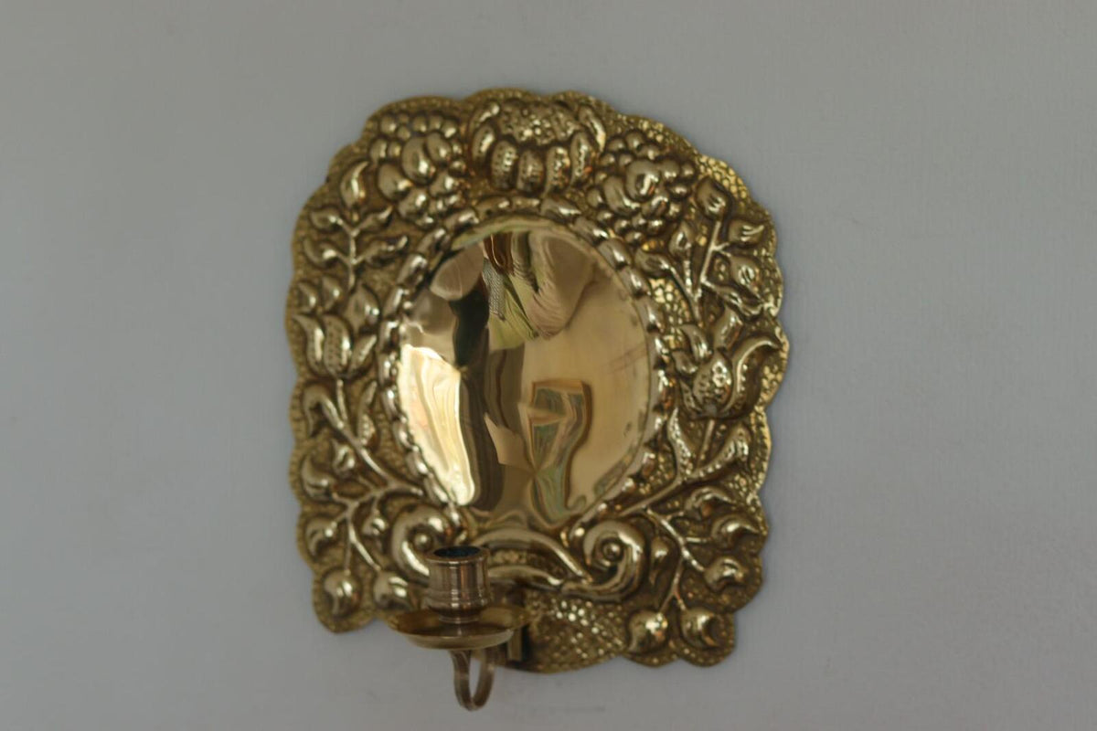 Pair of Mid-Century Swedish Brass Sconces