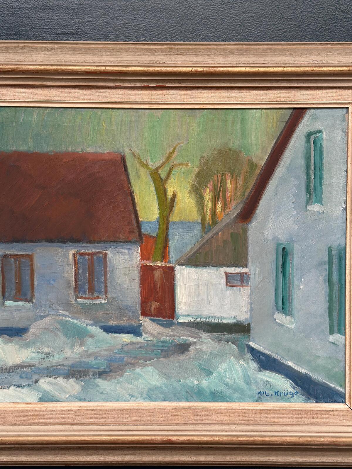 “Vinter Kväll Viks” by Albert Krüger (1885–1965)