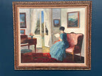 “Interior with Woman” by Edit Gert (1906–1983)