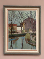 “Landscape with Trees & Buildings” by Ingvar Björk