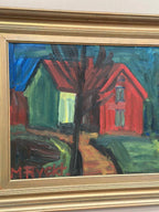“Landscape with House” by Manfred Flyckt