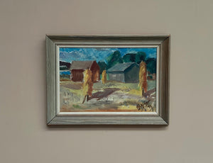 Landscape with Barns