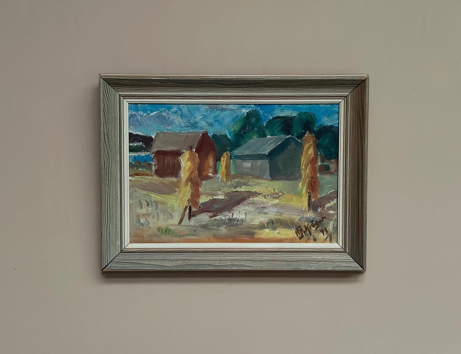 Landscape with Barns