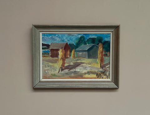 Landscape with Barns