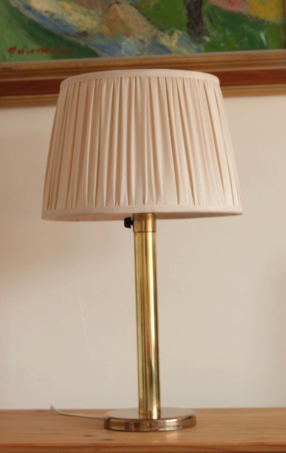 Pair of  Vintage Large Brass Table Lamps