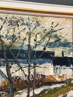 “Landscape with Houses and Trees” by Stig Hallblom