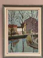 “Landscape with Trees & Buildings” by Ingvar Björk