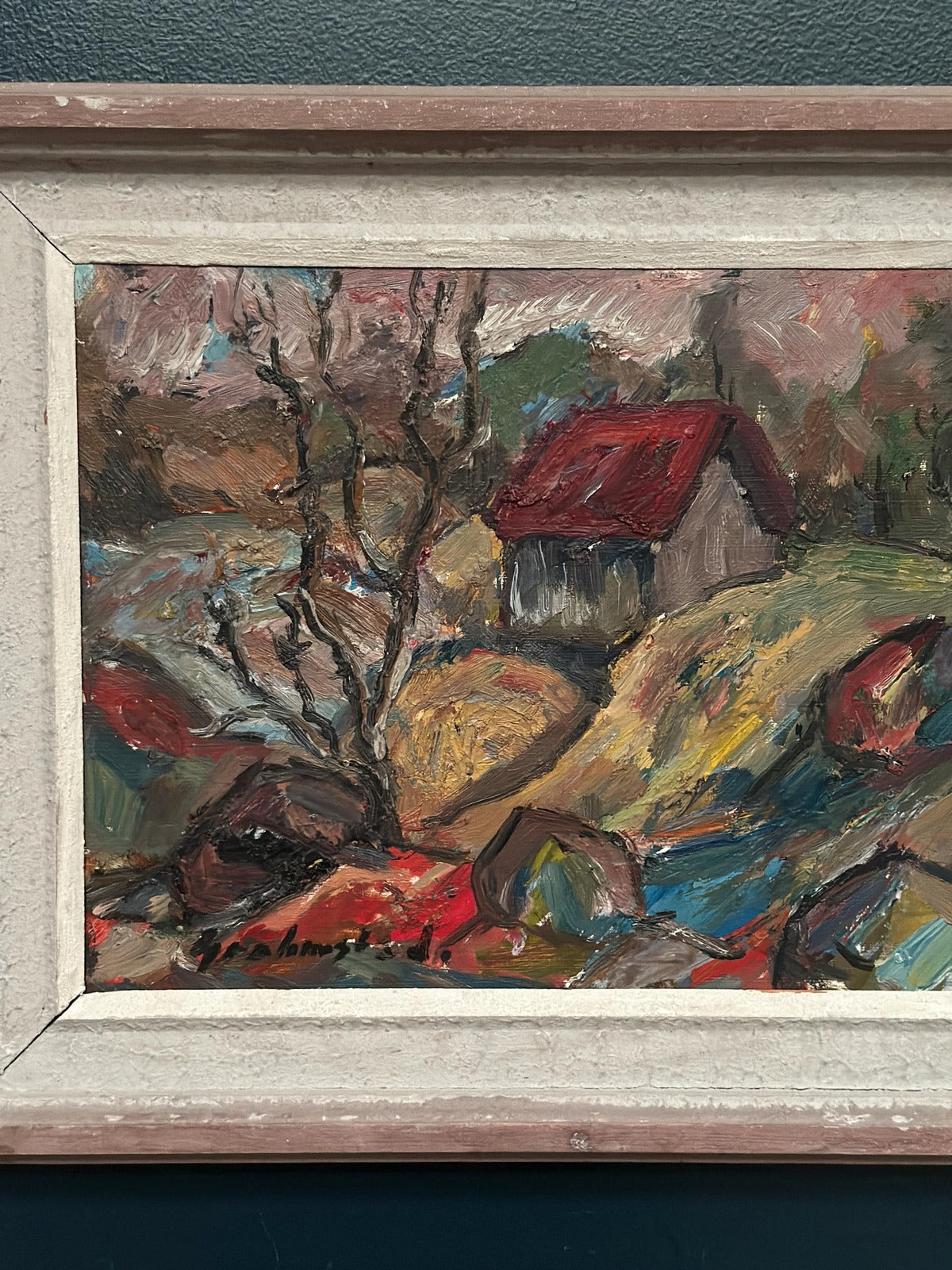 “Cottage with a Red Roof” by Nils Grahmstad