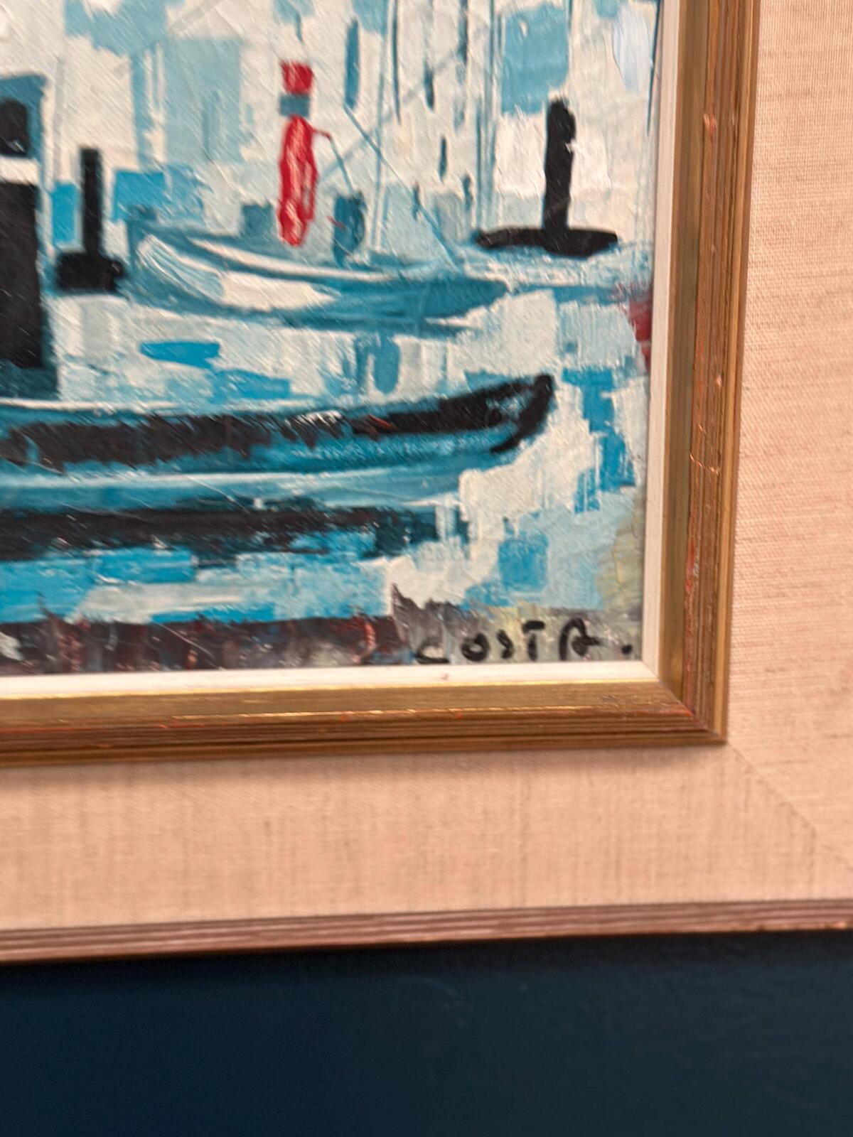 “Harbor Scene” by Costa