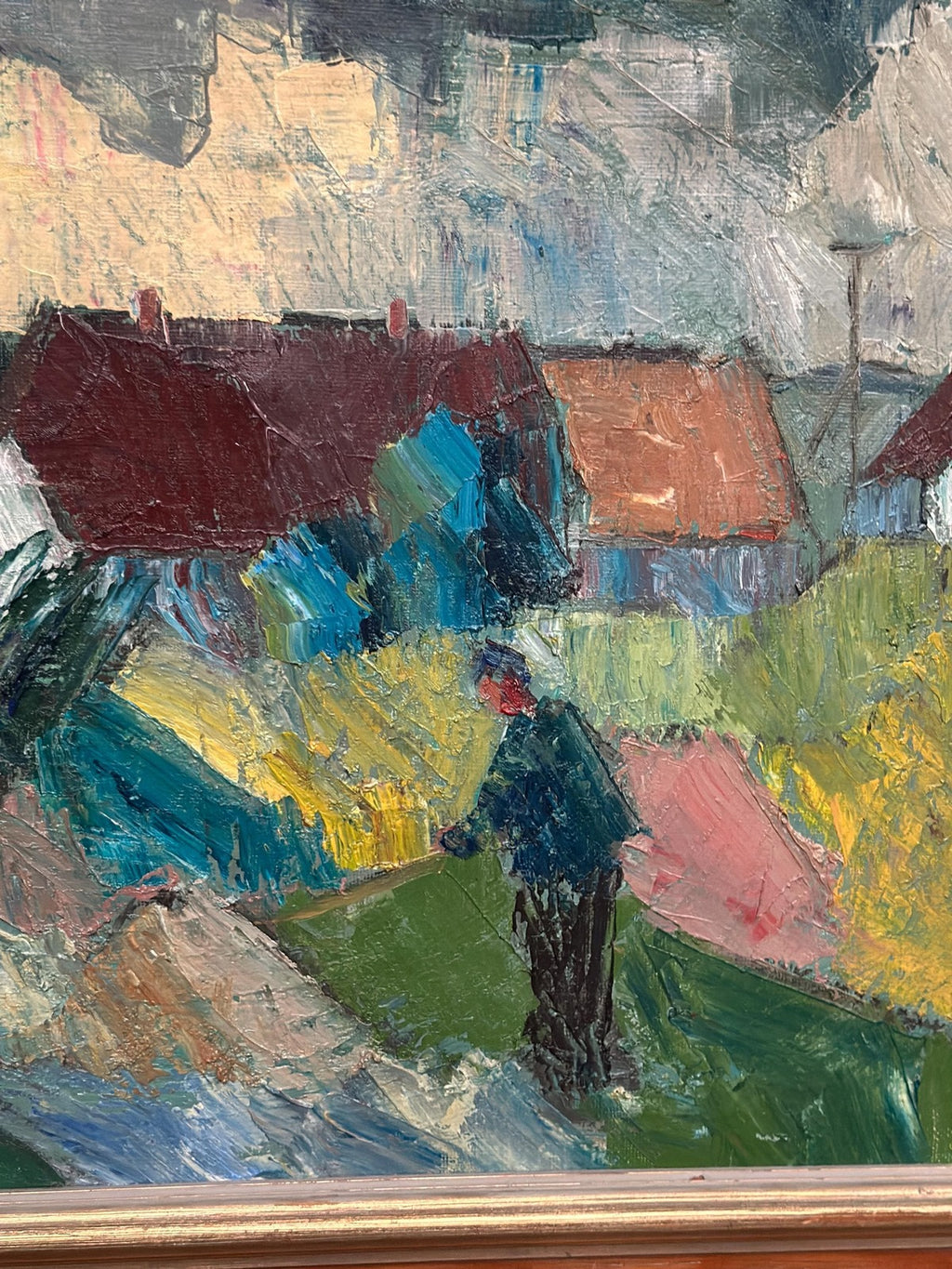 “Farmhouses” by Arnold William Pedersen