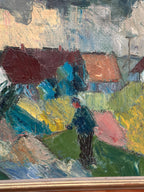 “Farmhouses” by Arnold William Pedersen