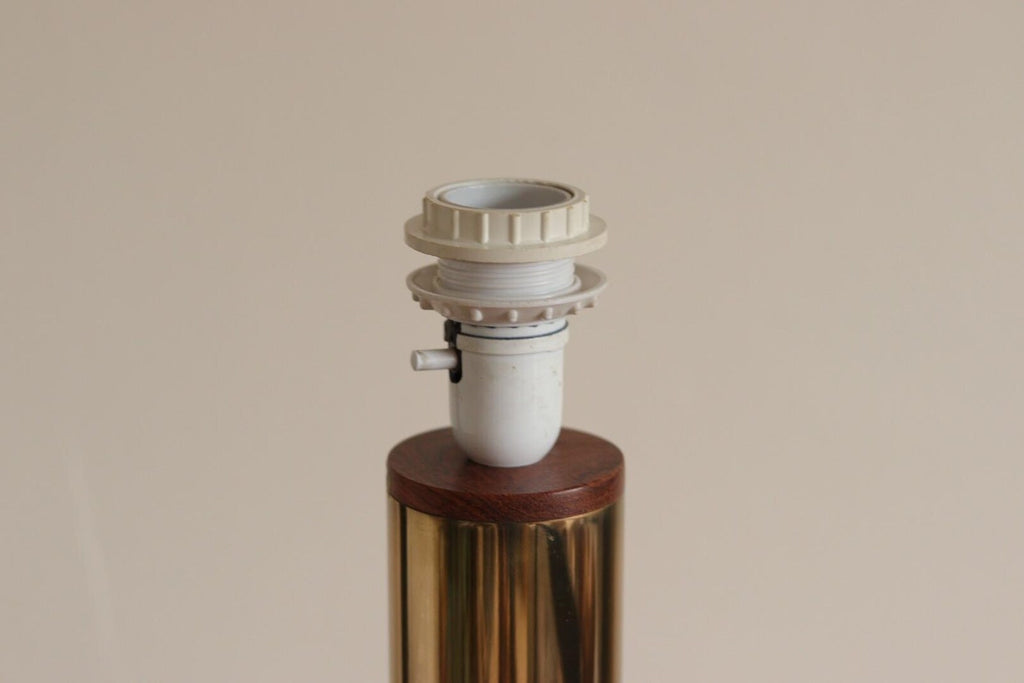 Large Vintage Brass Table Lamp