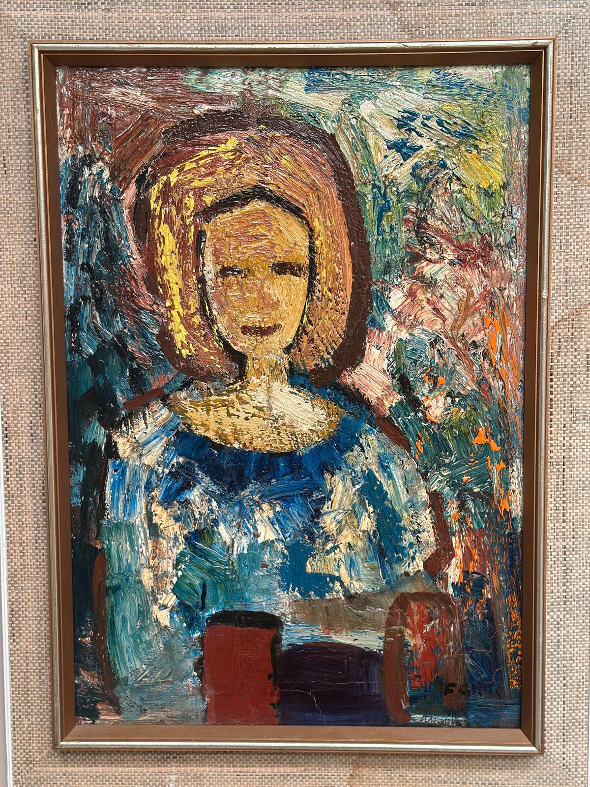 “Woman in Blue” by Gösta Falck