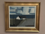 “Coastal Motif with Houses” by Egon Møldrup