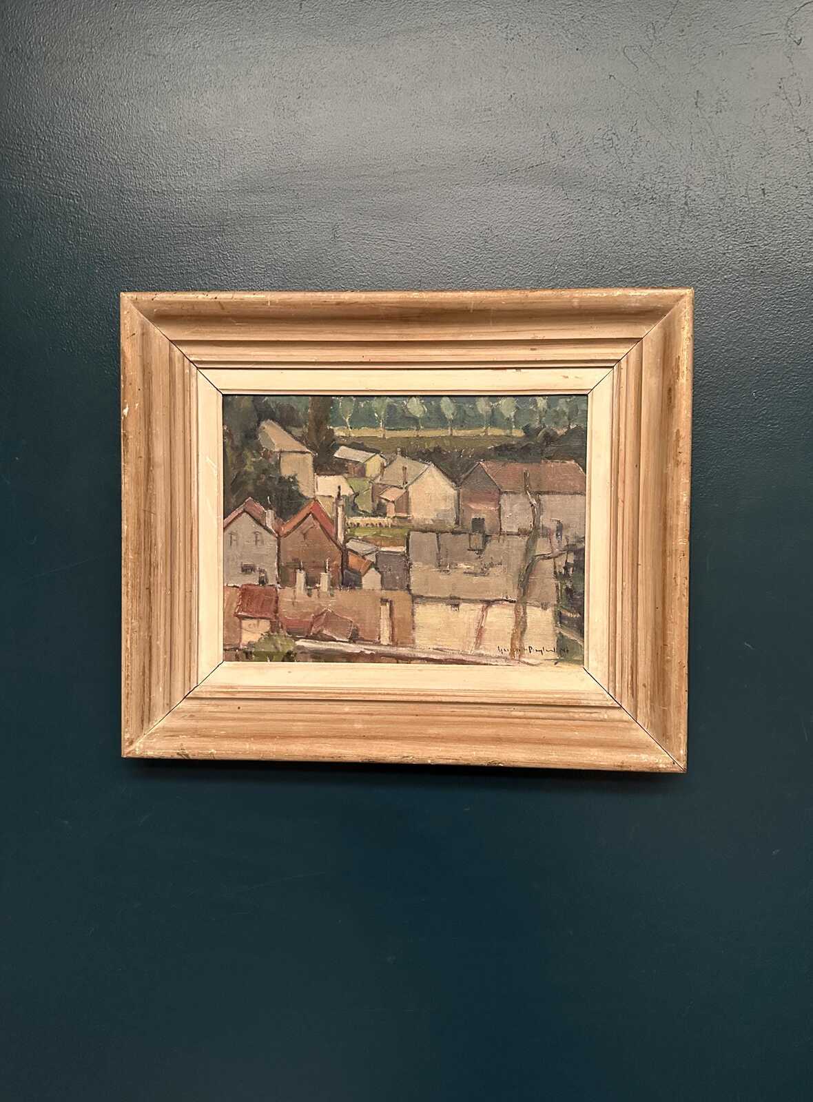 Landscape with Geometric Houses
