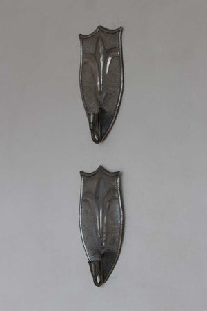 Pair Of Swedish Pewter Sconces