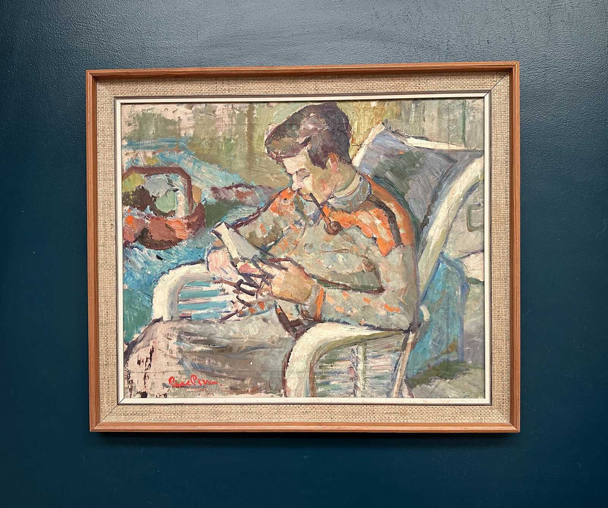 “Man Reading Book” by Rune Person