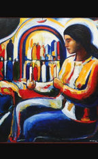 “Woman with Candle” by Anders Wollin