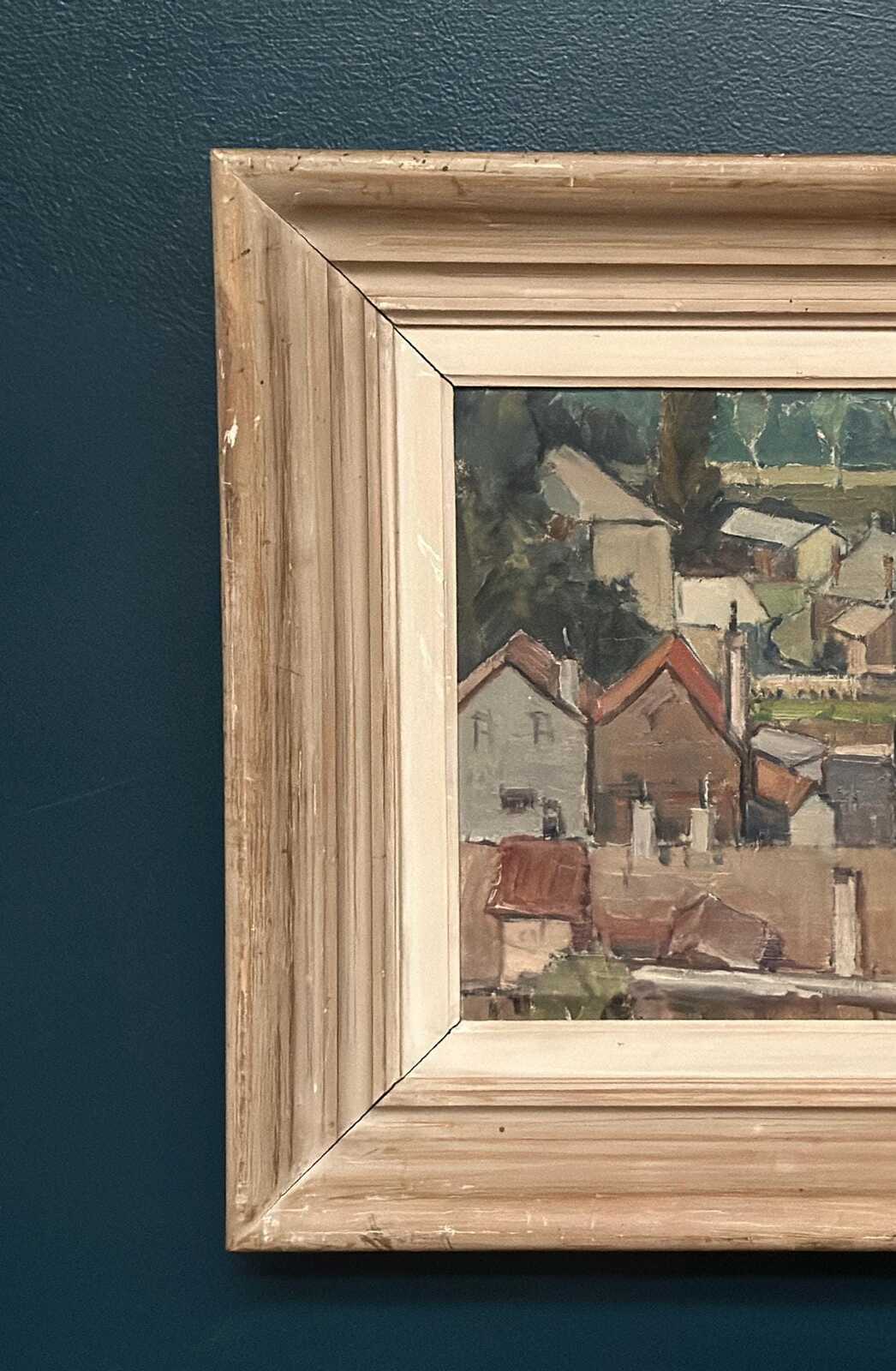 Landscape with Geometric Houses