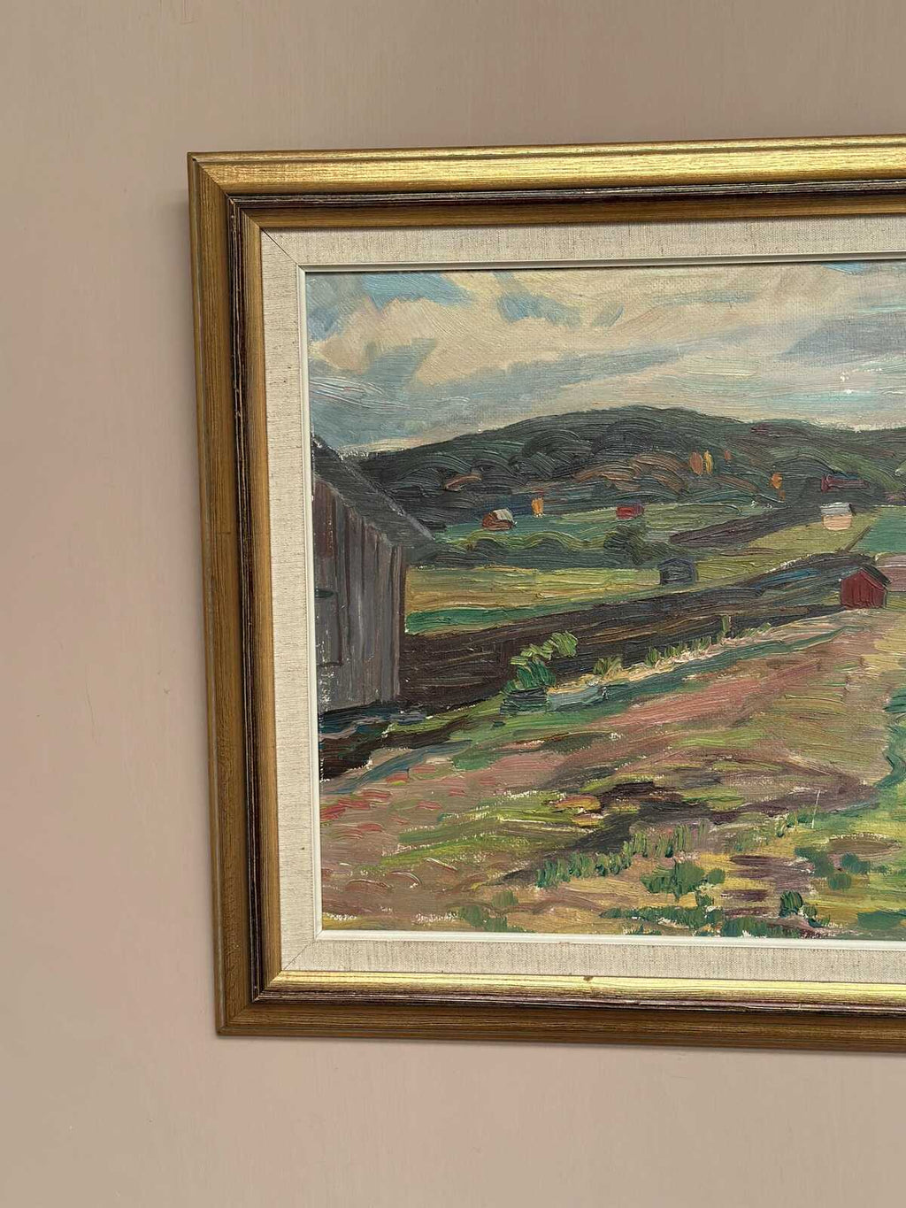 “Landscape with Huts” by Stig Westling