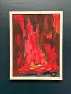 “Abstract Composition in Red” by Rune Pettersson