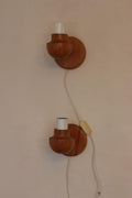 Pair of Vintage Wall Lamps by Ikea – Pine Wood Lamps