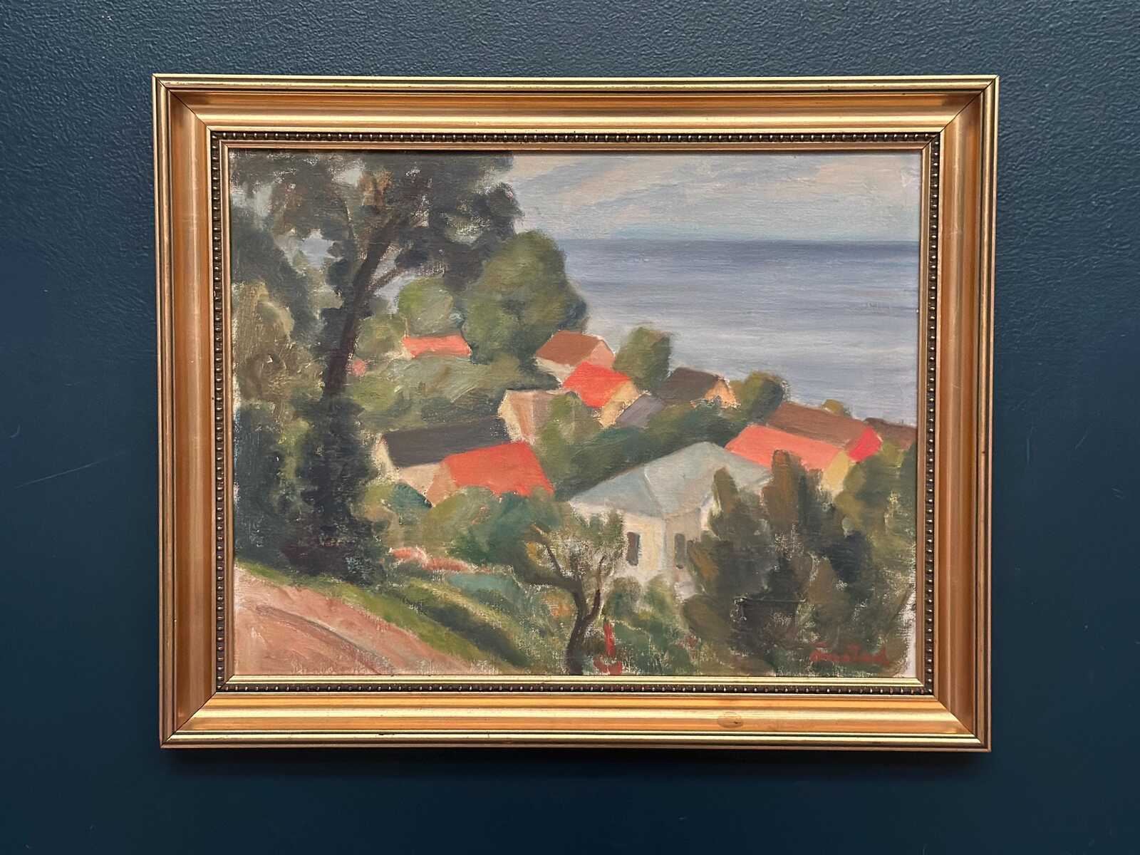 “Coastal Village” by Bernhard Önstad