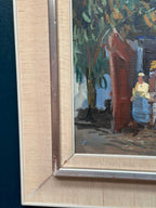“Villagers in Courtyard” by Axel Hamborn