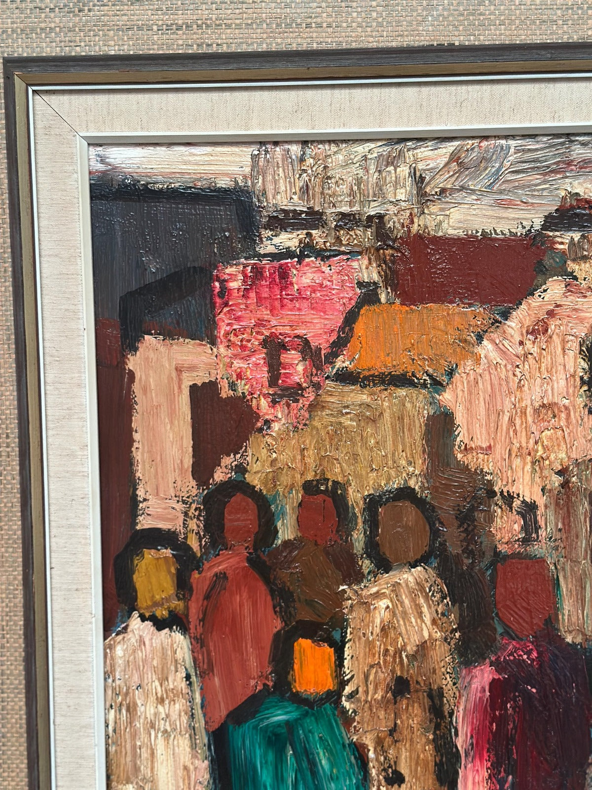 “Abstract Figures with Buildings” by Gösta Falck