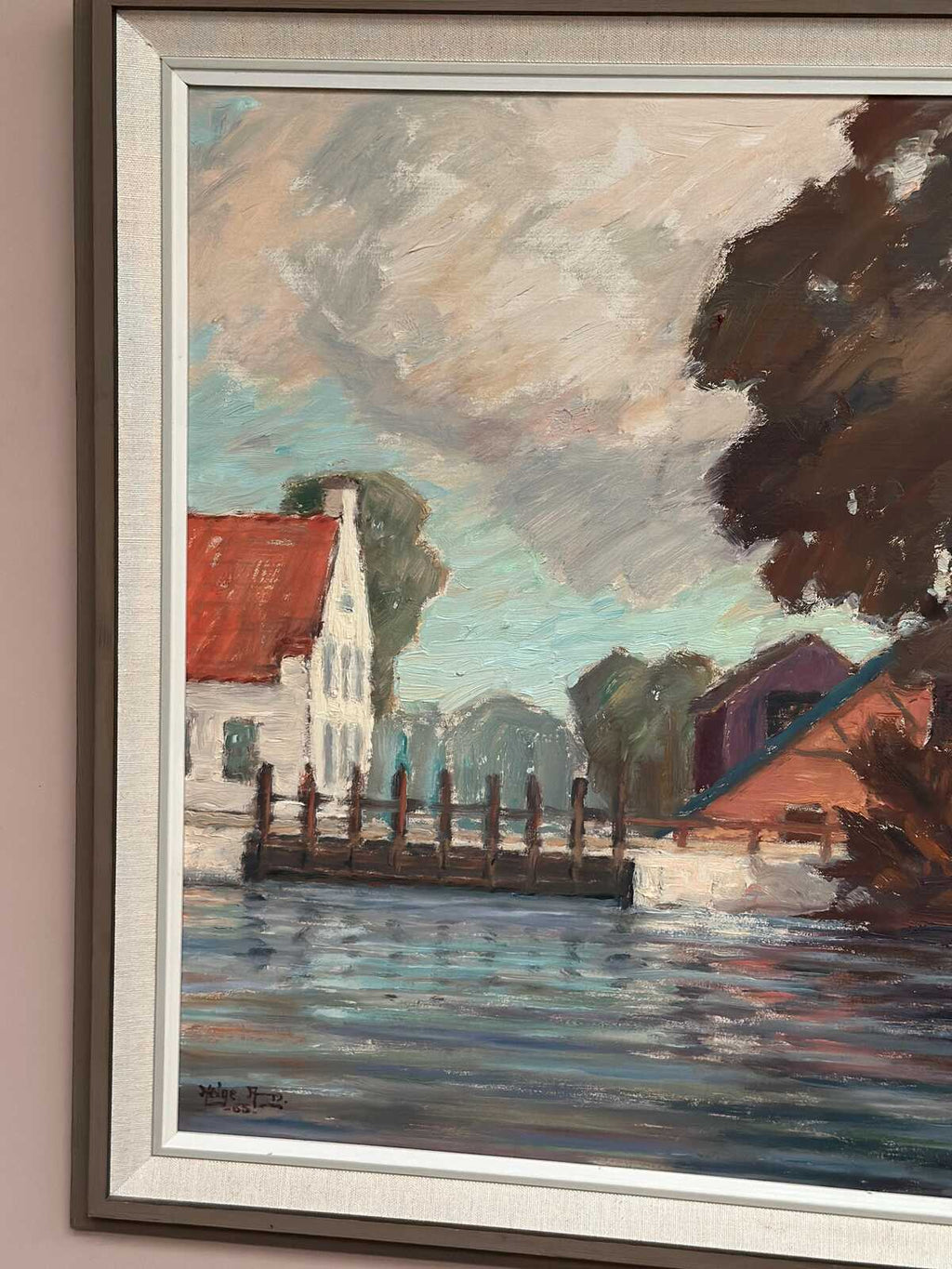 “Coastal Village” by Helge Andersson