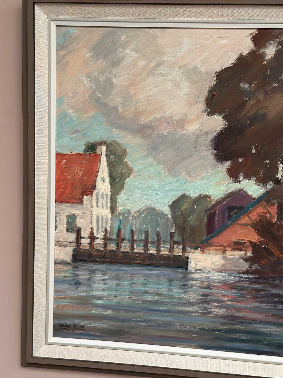 “Coastal Village” by Helge Andersson