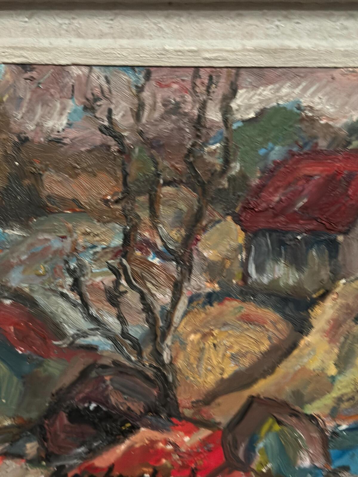 “Cottage with a Red Roof” by Nils Grahmstad