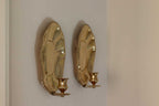 Pair Of Mid-Century Swedish Brass Sconces
