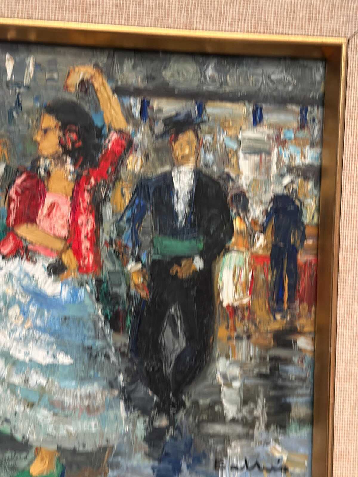 Dancing Couple in Lively Setting