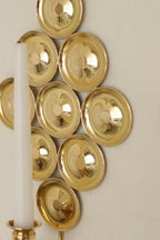 Pair Of Mid Century Swedish Brass Sconces