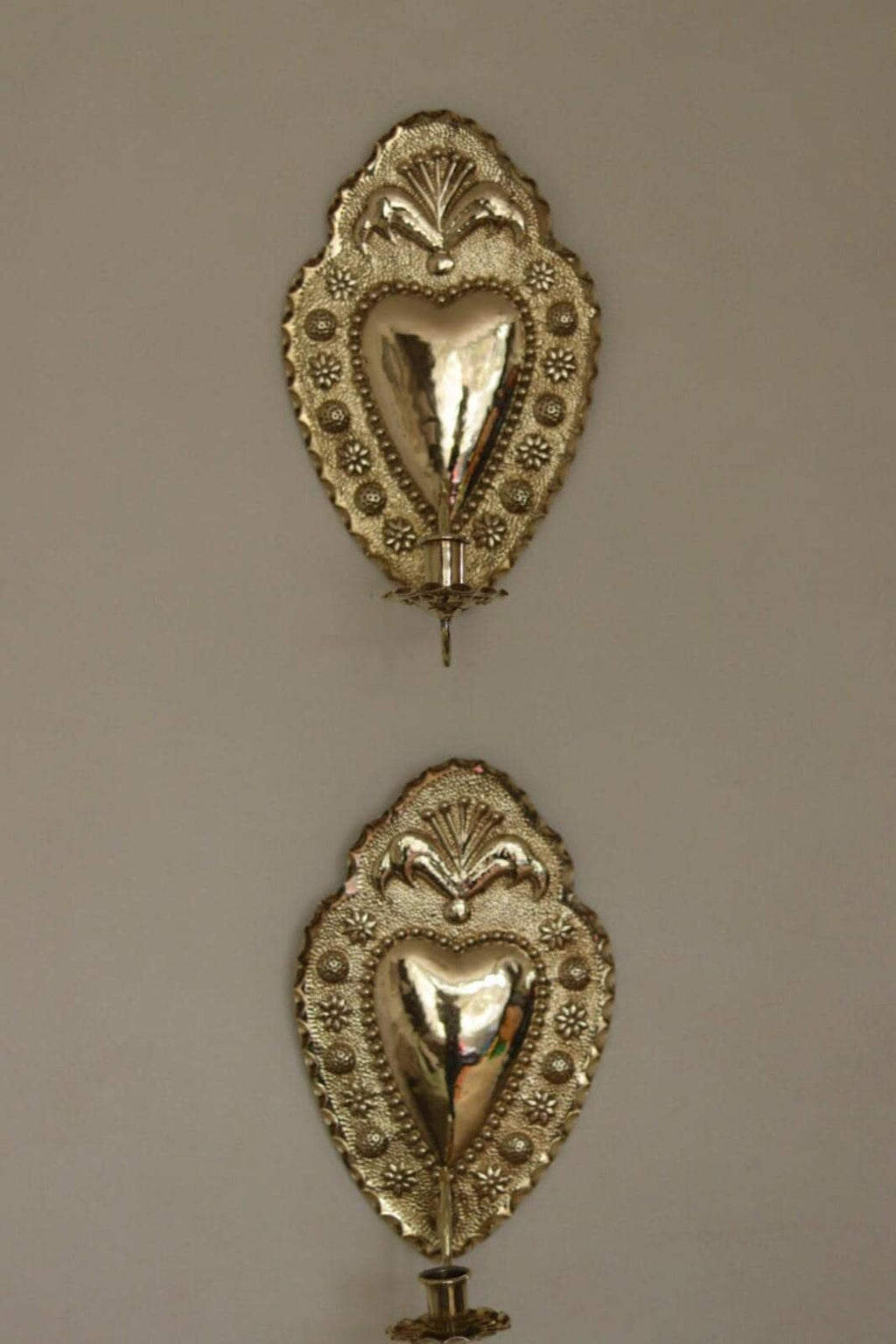 Pair Of Mid Century Swedish Brass Sconces