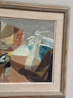 “Figure with Boats” by Nils Öst (1908–1982)