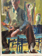 “Artist in His Studio” by Einar Lindberg (1916–1993)
