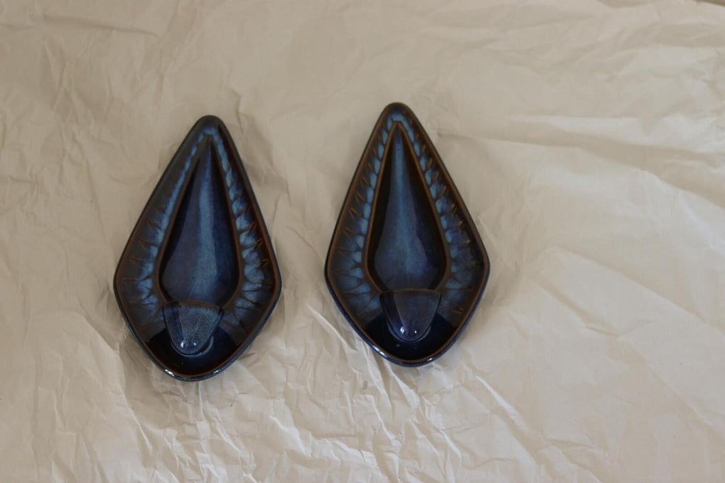 Pair Of Mid Century Danish Ceramic Sconces by Einar Johansen for Søholm Stentøj