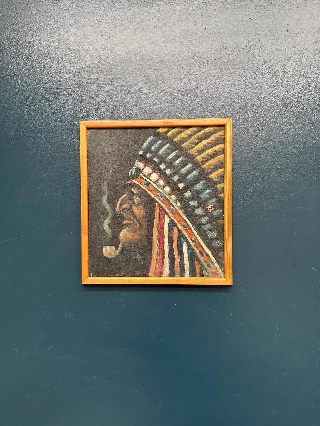 Native American with Pipe