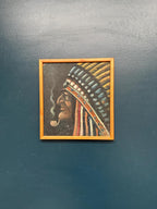 Native American with Pipe