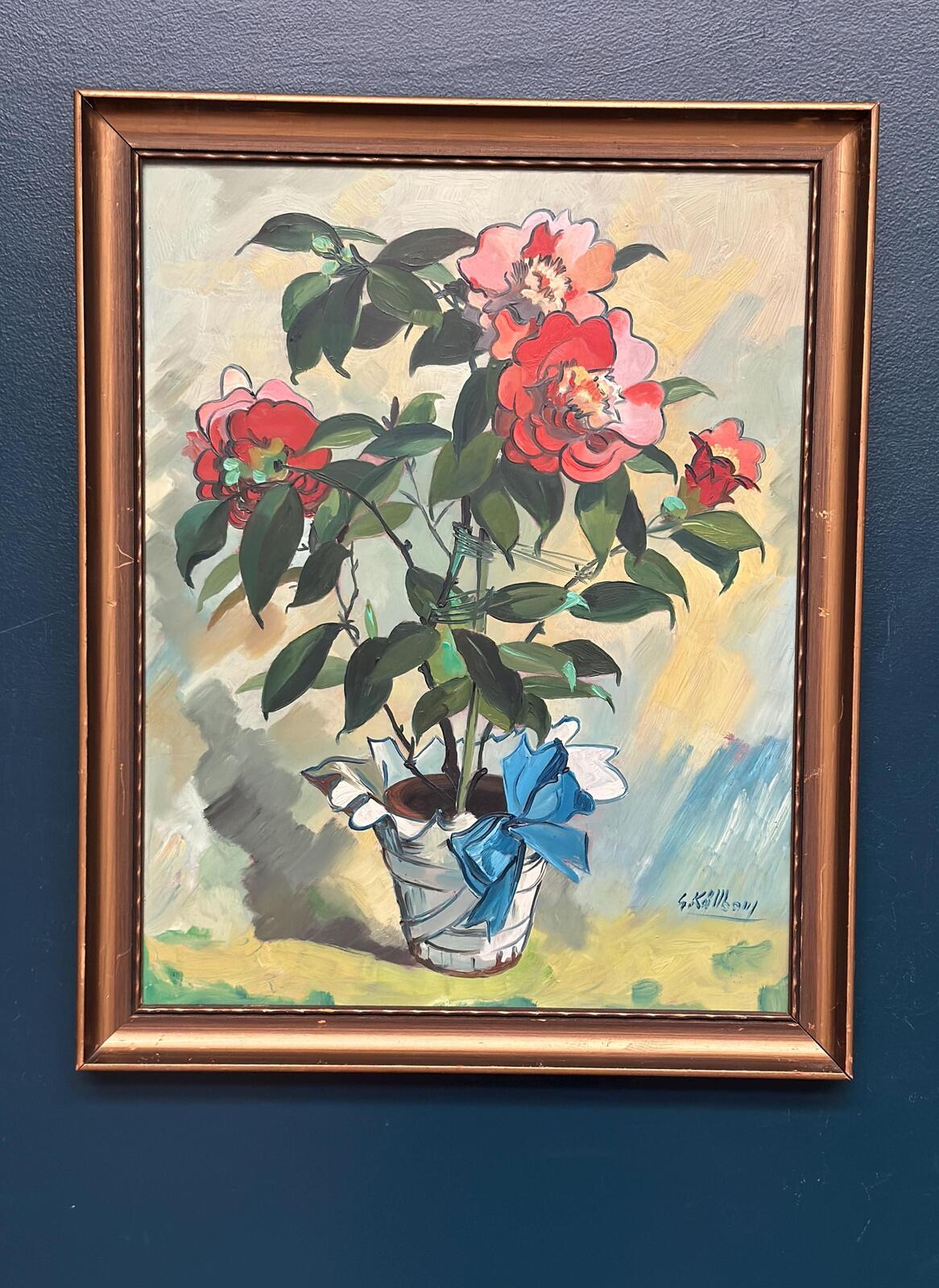 "Flower Motif in Pot” by G. Källbom