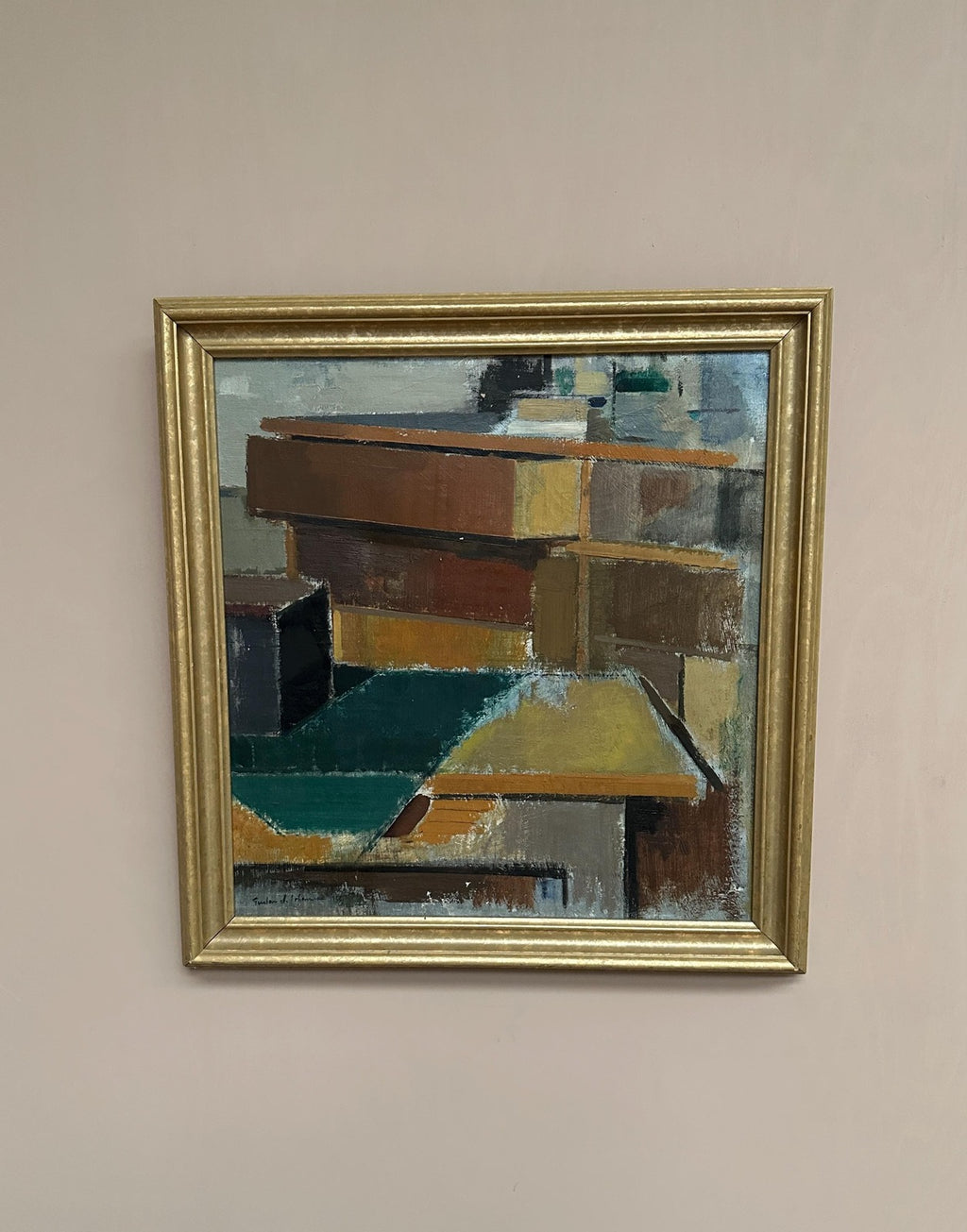 “Cubist Rooftops” by Gustav Adolf Johansson