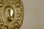 Pair Large baroque Style Mid Century Swedish Brass Sconces