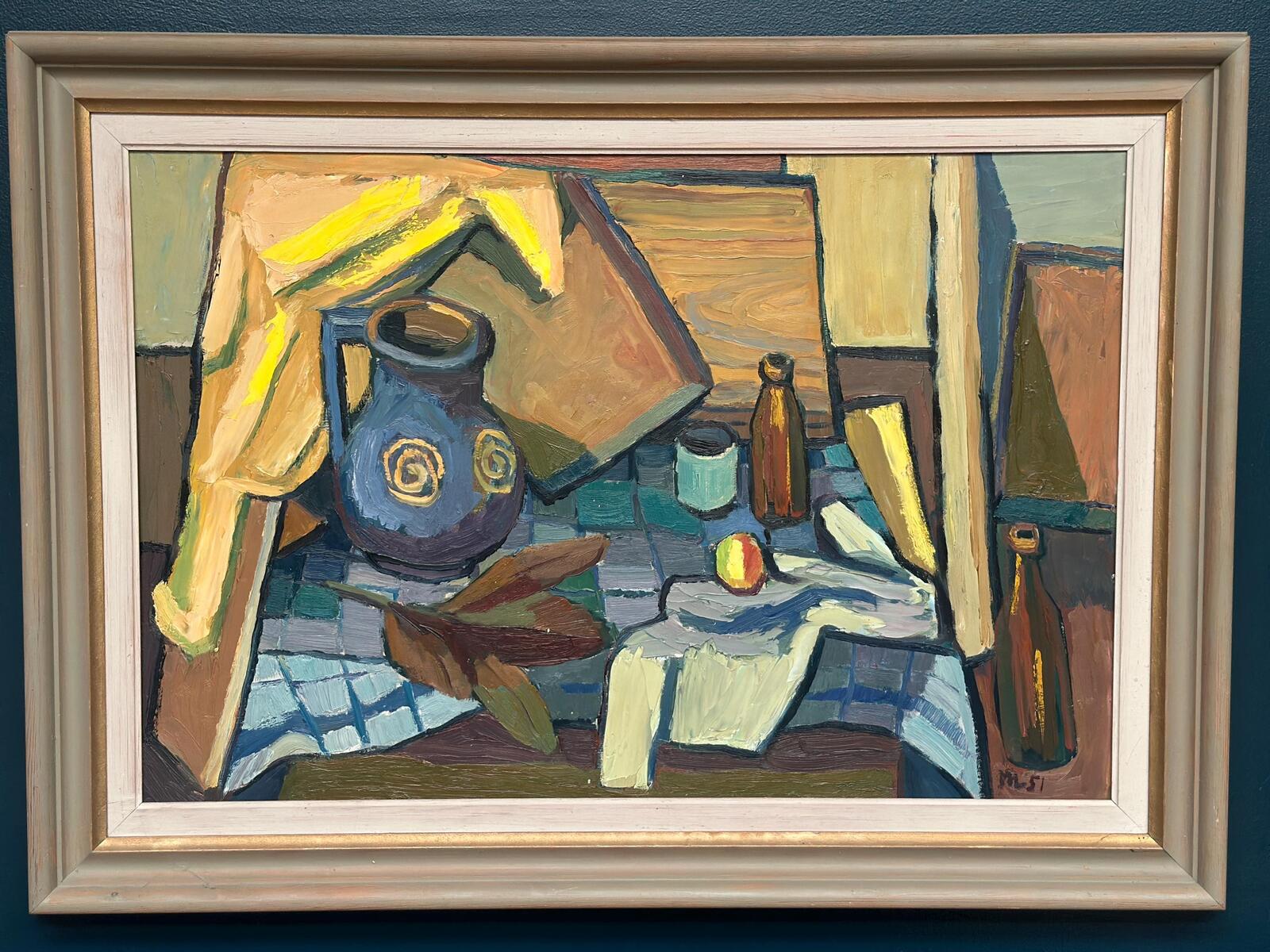 “Still Life with Jug and Bottles” by Martin Lindberg