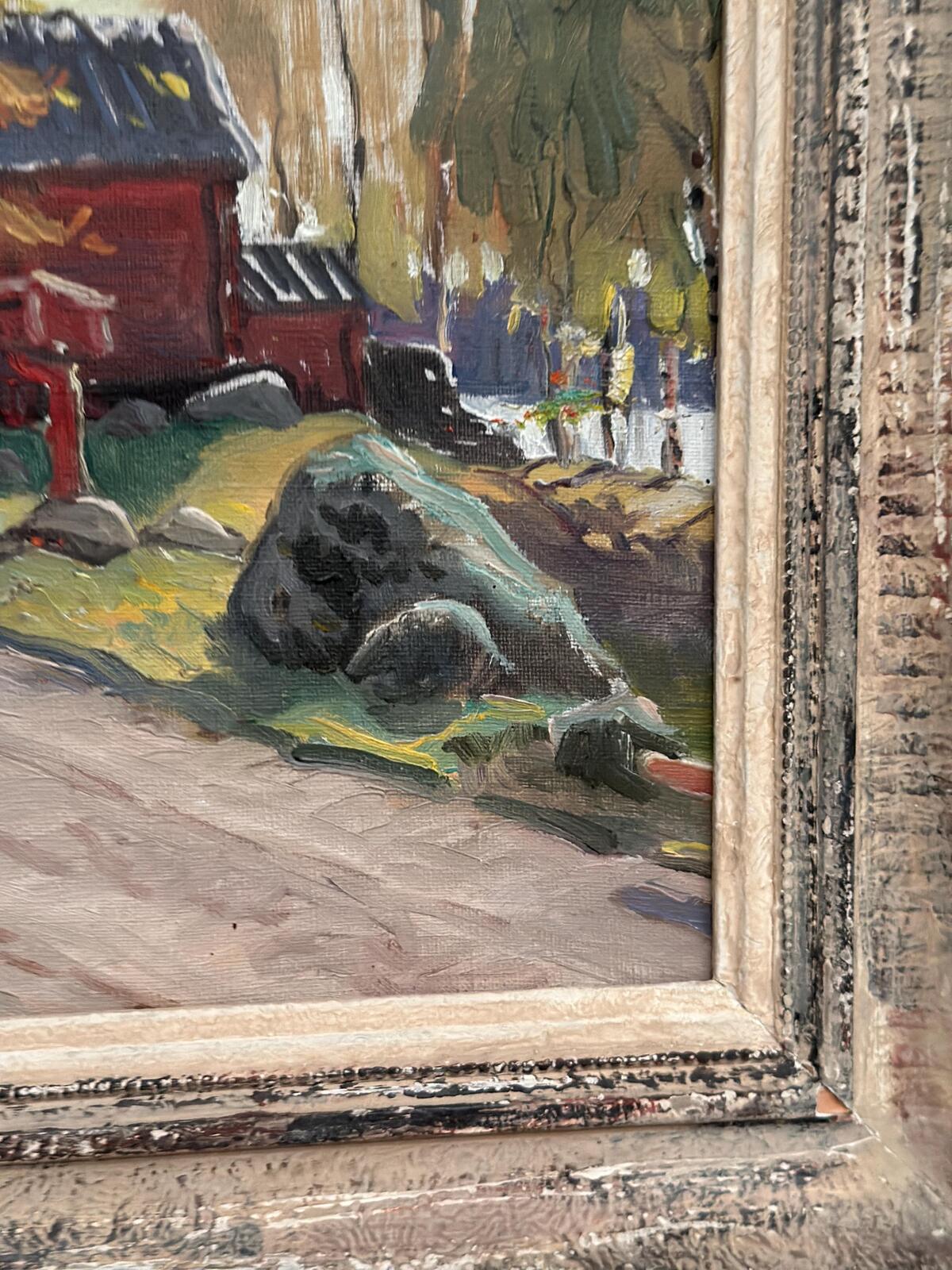 “Road to Red Huts” by Karl Gustaf Strandberg (1891–1981)