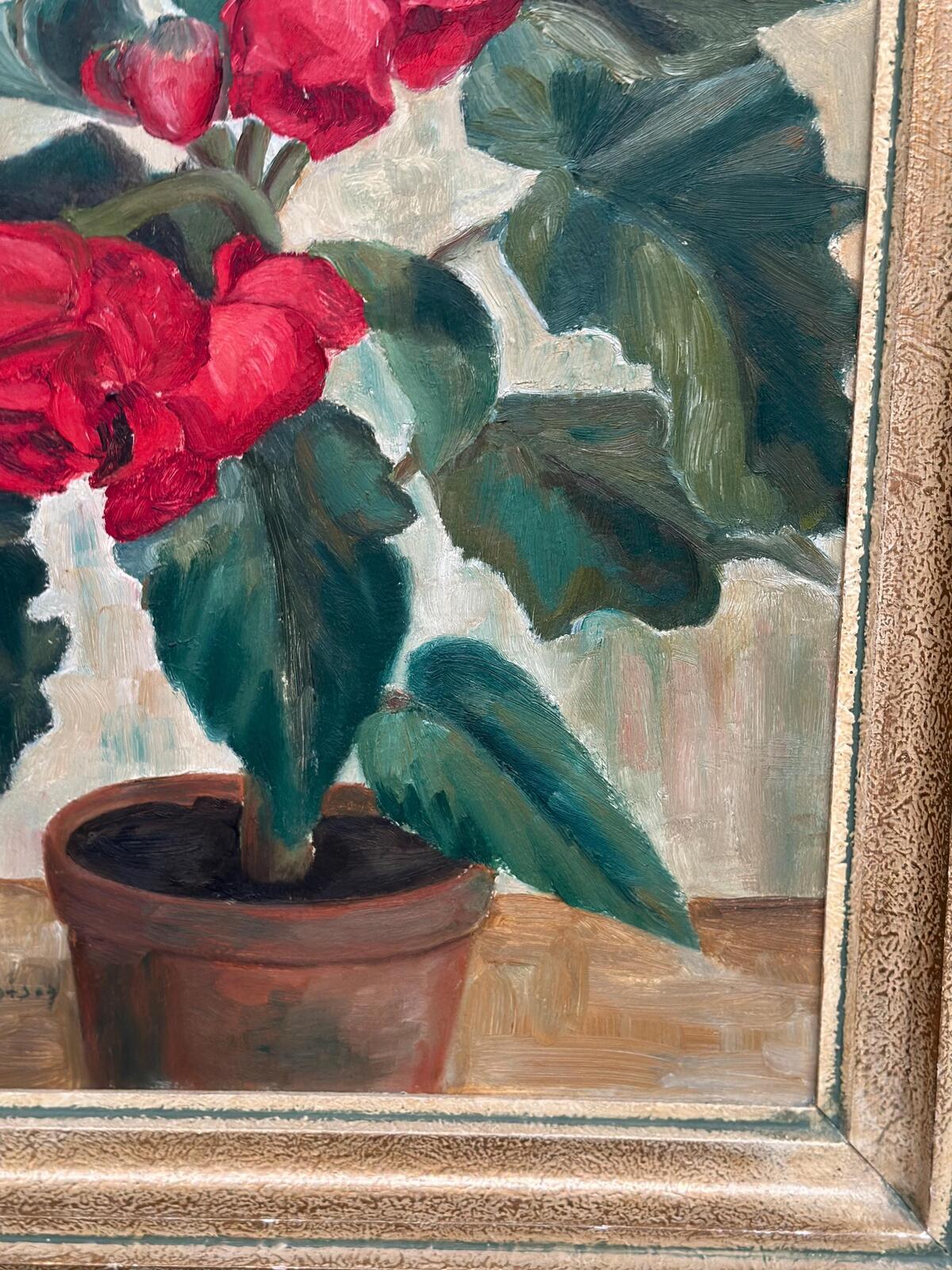 “Red Flower in Pot” by Gertrud Wiberg
