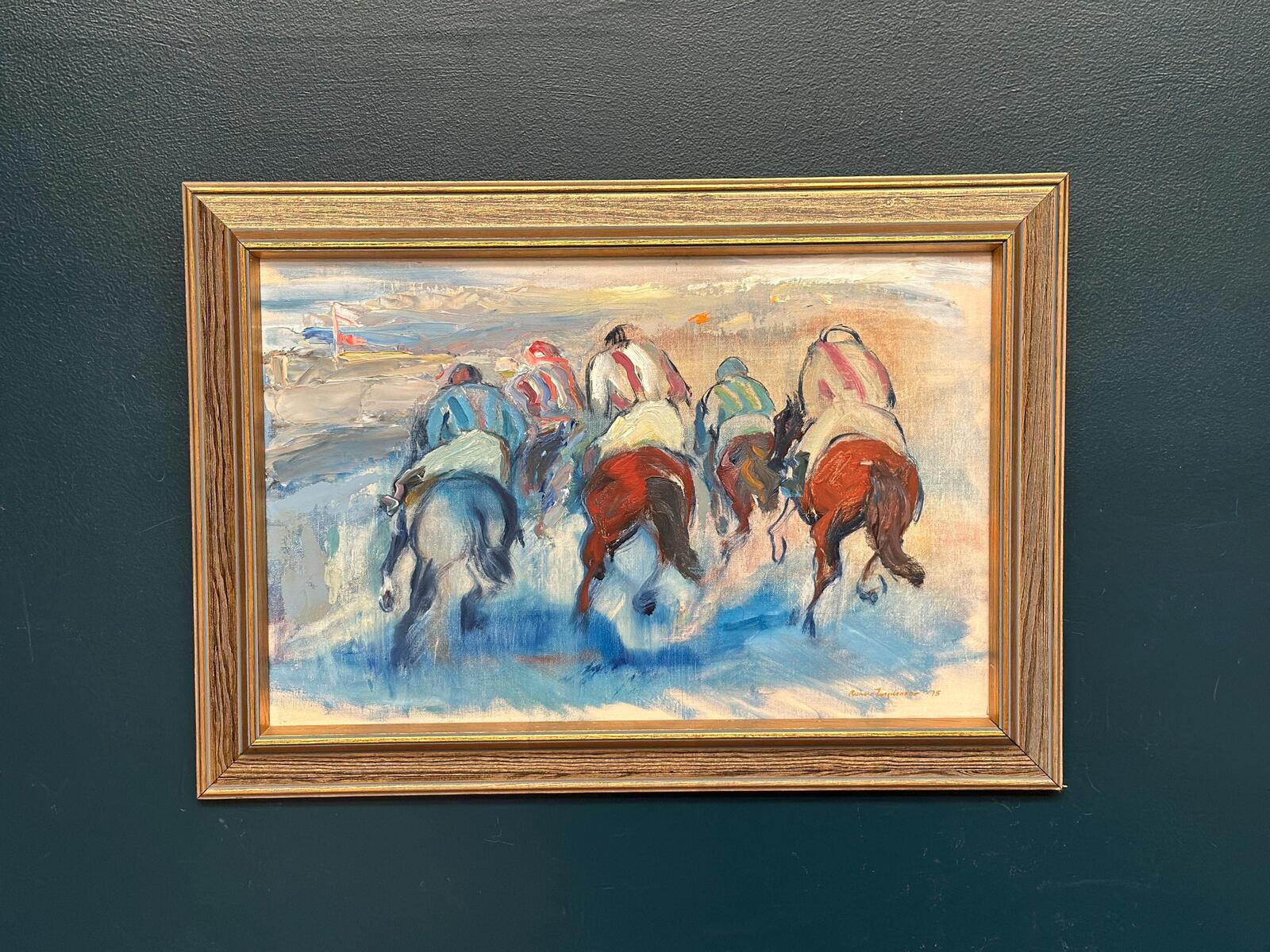 Jockeys By Richard Ingelsson (Helsingborg, 1901–1984)