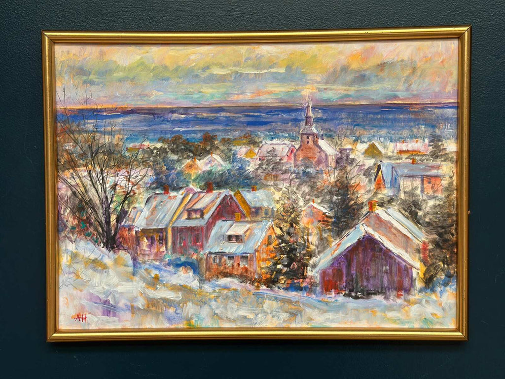 “Snow‑Covered Coastline” by Alex Hansen